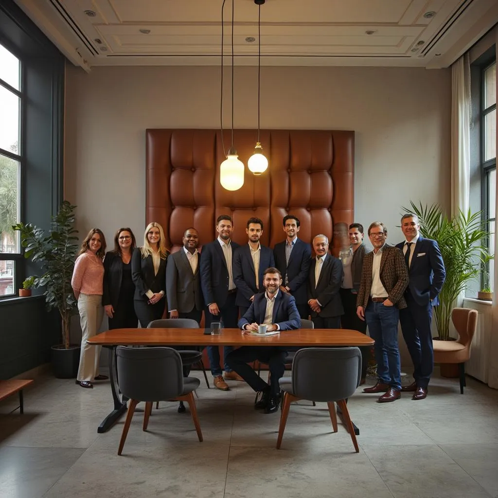 Equipo de ConexiónConsult en oficina moderna